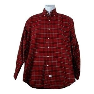 Ralph Lauren Men Casual SHIRT Buttons Down Red Plaid Sz M